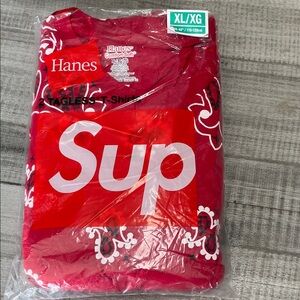 Hanes Red Graphic Tee for Men